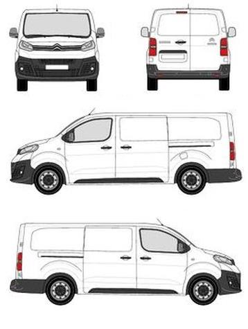 Barres de toit Citroën Jumpy L3H1 (XL/long–5 fixpoint) (2016–) CRUZ Cargo Xpro 2022 SF (3x) 9 Véhicule